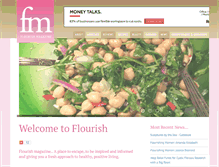 Tablet Screenshot of flourishmagazine.com.au